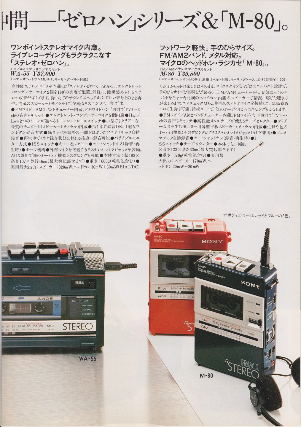 ウォークマンGO２   1982年 カセット・ラジオ
