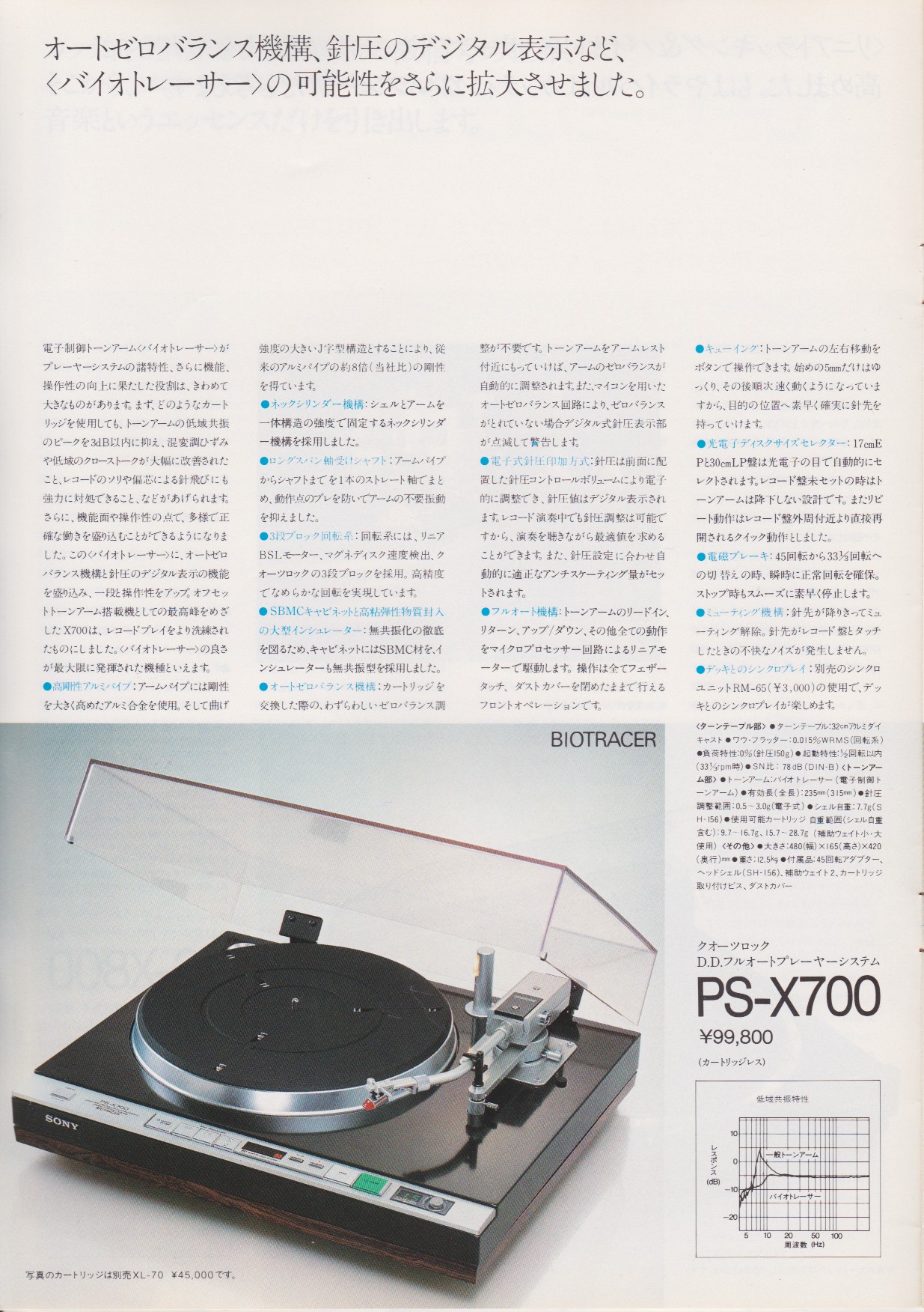 SONY/ソニー PS-X600 レコードプレーヤー　純正カートリッジXL-20