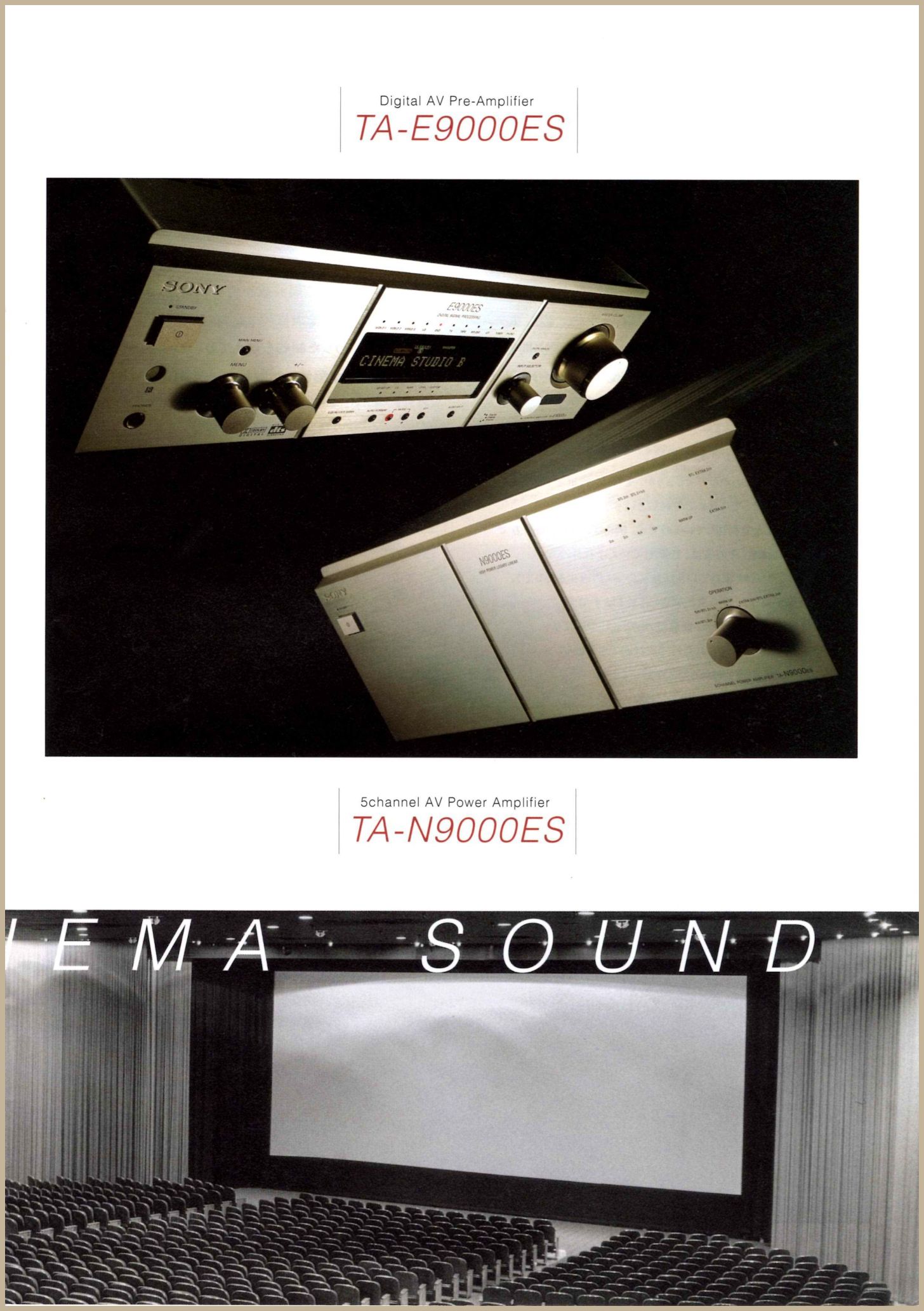 TA-E9000ES / TA-N9000ES 1998年11月 | ソニー坊やと呼ばれた男